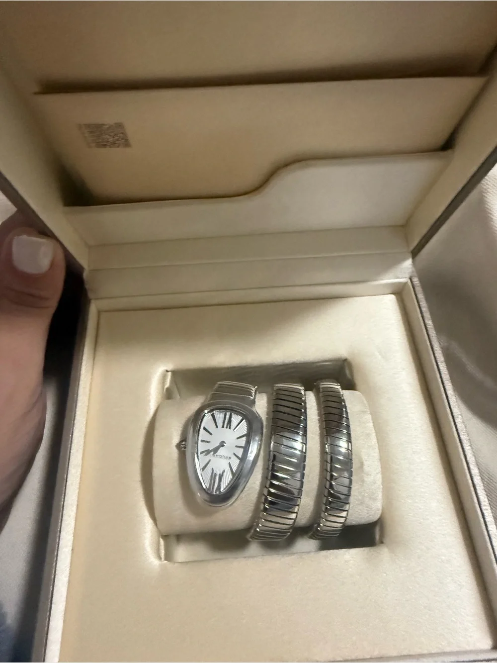 Bvlgari Womens Silver Wrap watch